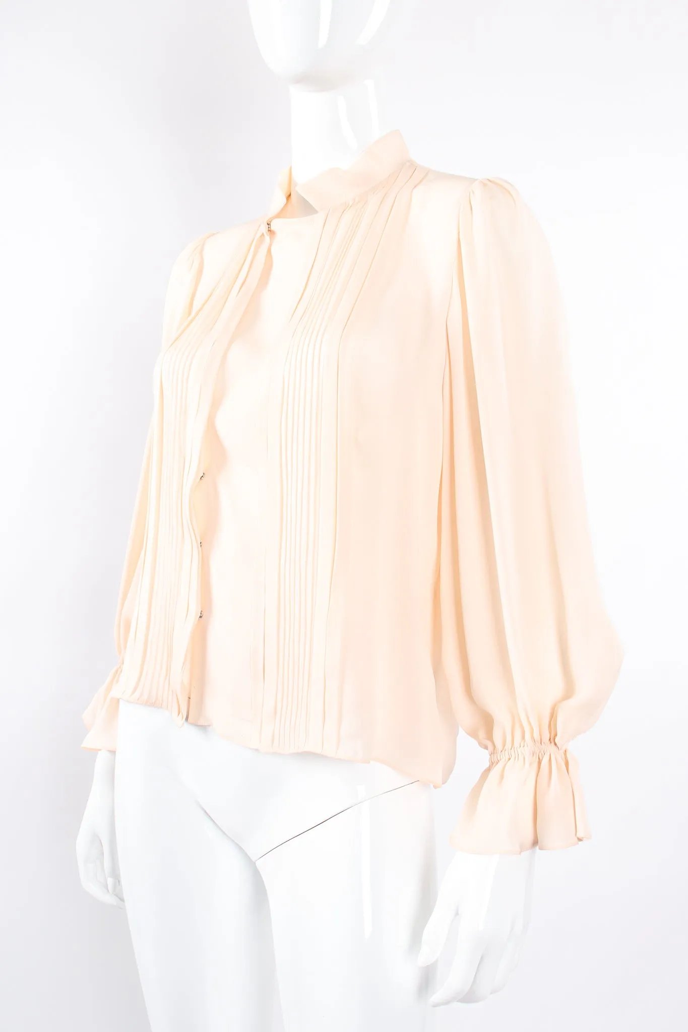 Silk Pintuck Blouse