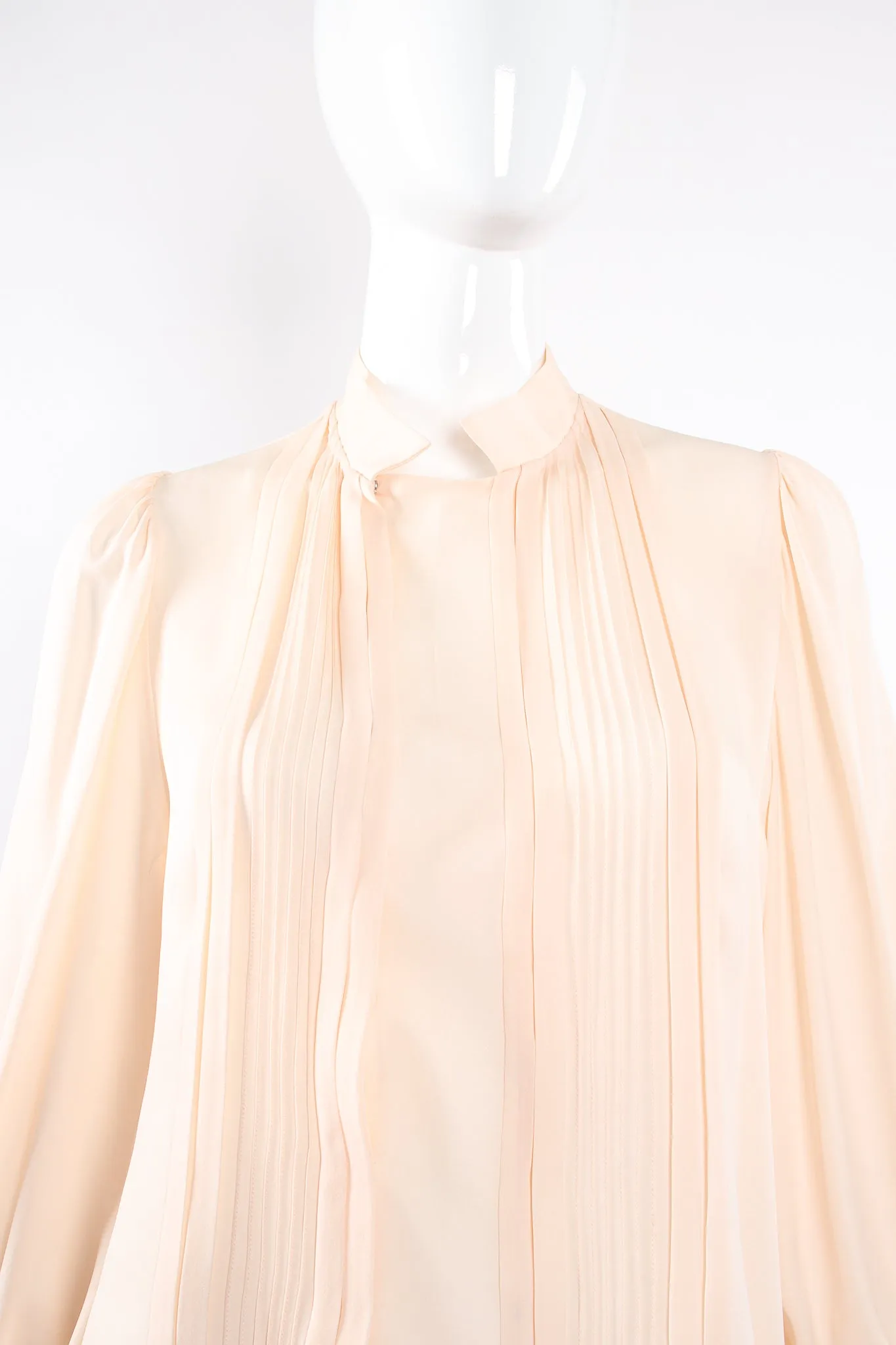 Silk Pintuck Blouse