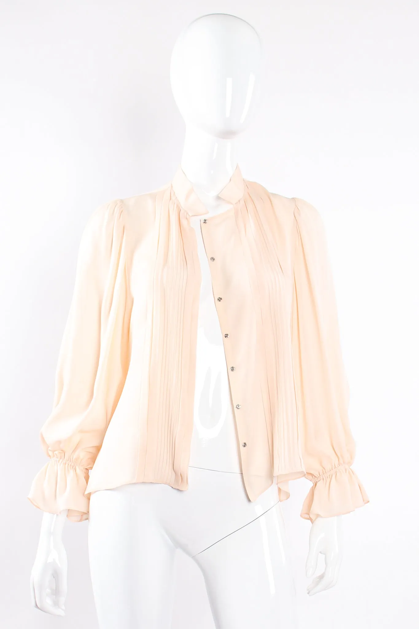Silk Pintuck Blouse
