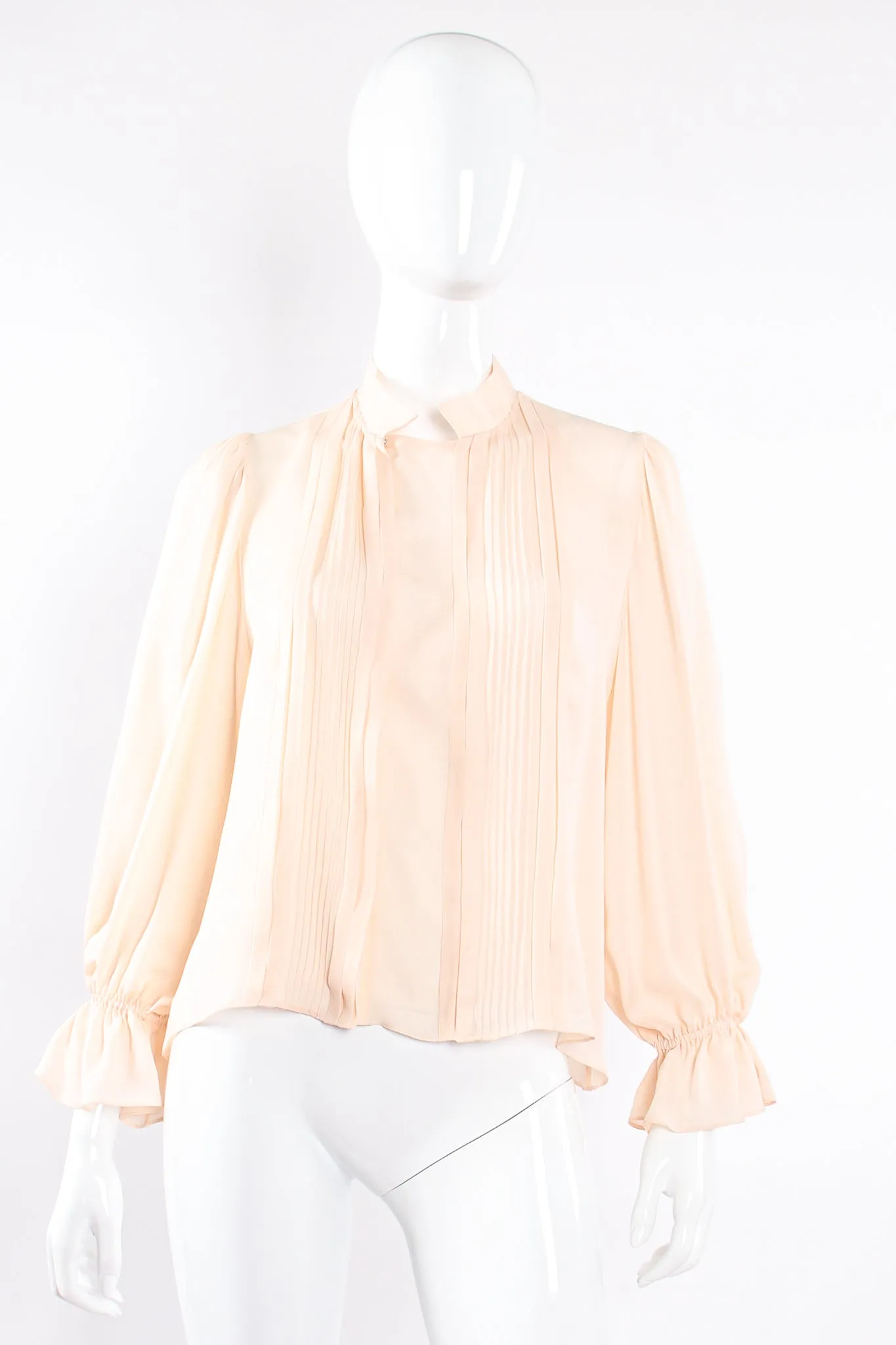Silk Pintuck Blouse