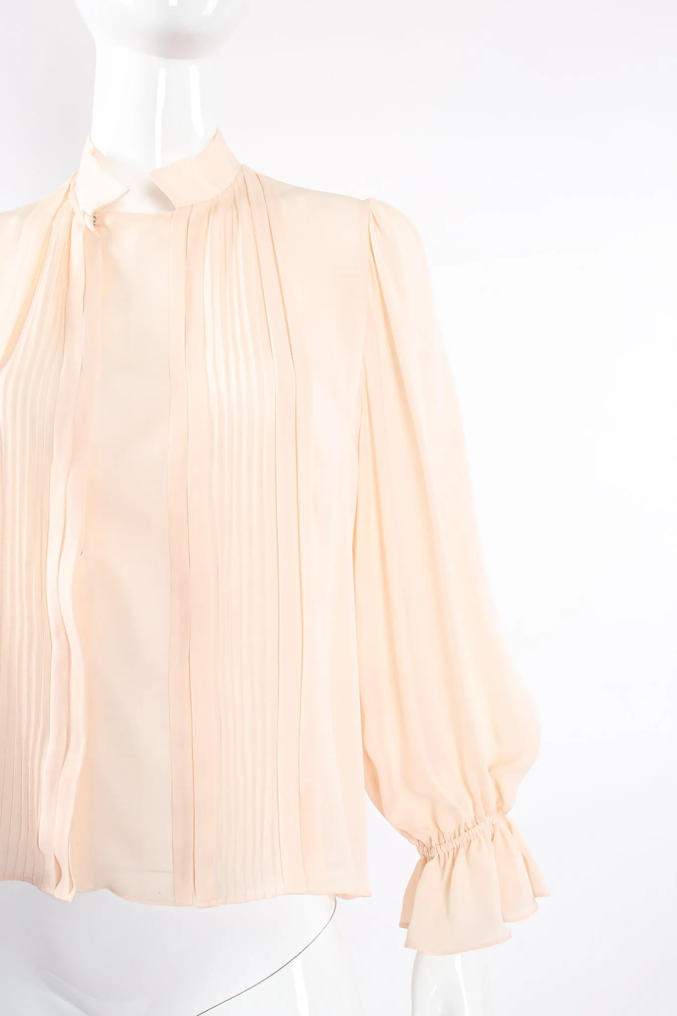 Silk Pintuck Blouse