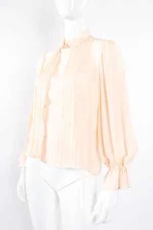 Silk Pintuck Blouse