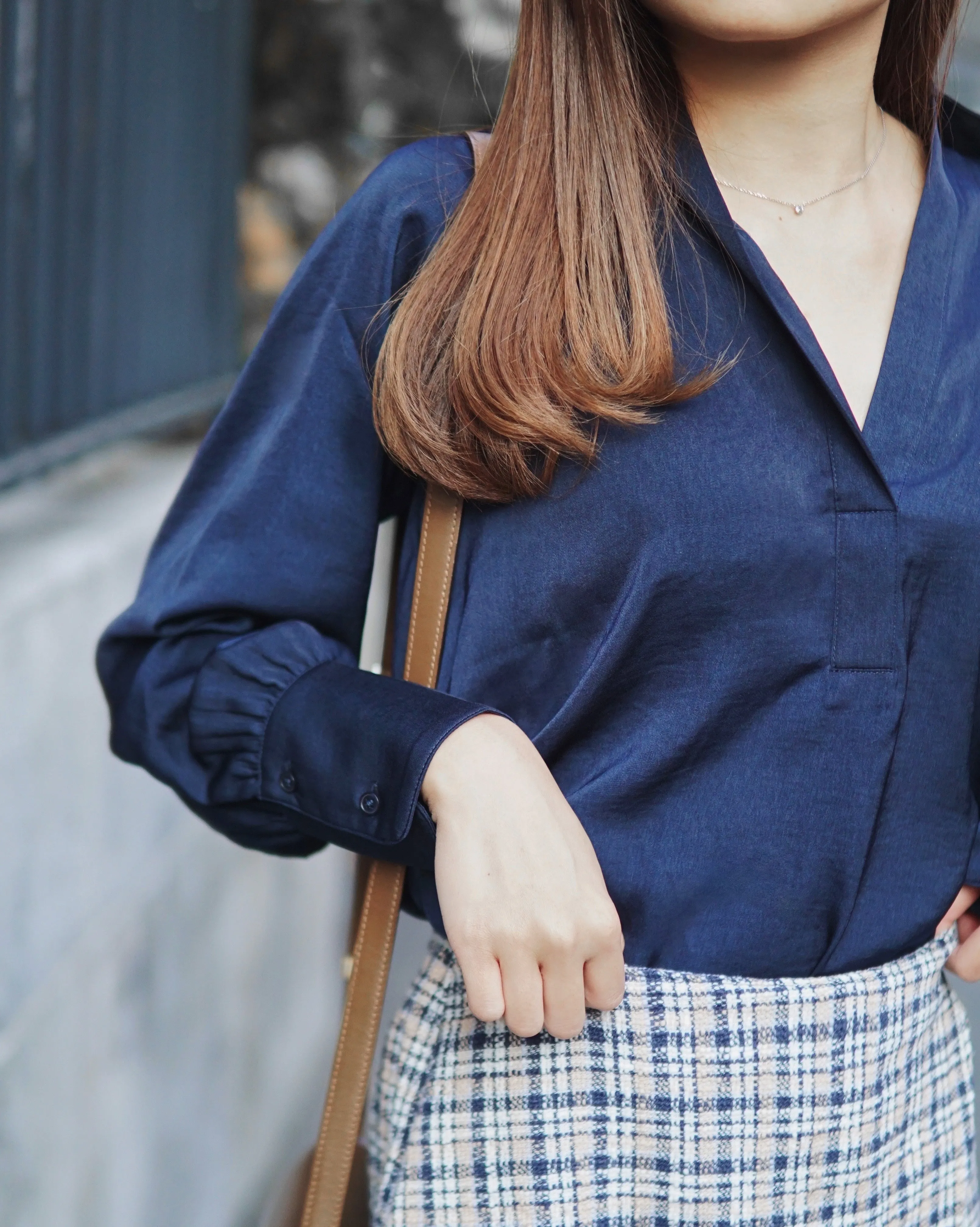 Silky Collar Blouse