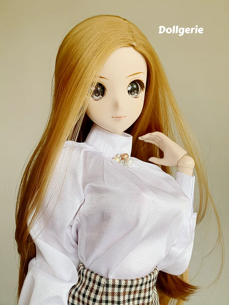 Silky White Librarian Blouse