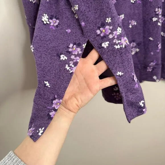 Simply Vera by Vera Wang 2 piece Purple Floral PJ Set XXL