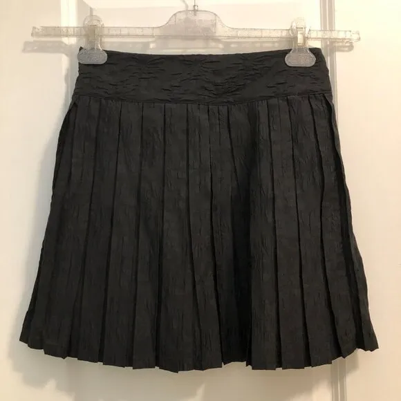 Sister Jane Pleated Mini Skirt with Gold Horse Bit Size M NWT