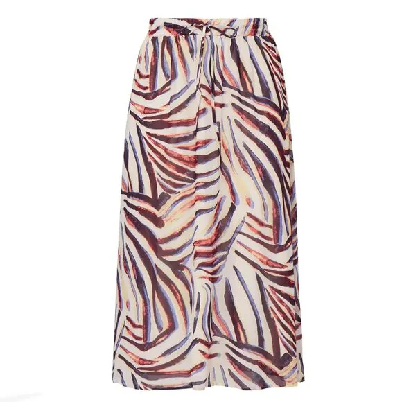 Size 22 - JUNAROSE - Multi Printed Midi Skirt Flowy Maxi Rent the Runway RTR
