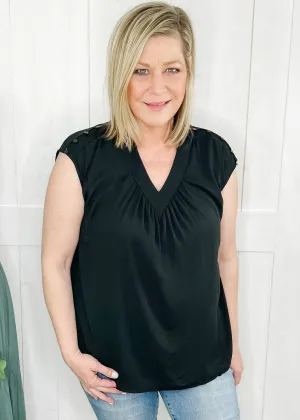 Sleeveless V-Neck Top
