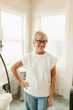 Small Town Girl Top - White