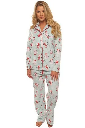 Snowman Holiday PJ Set