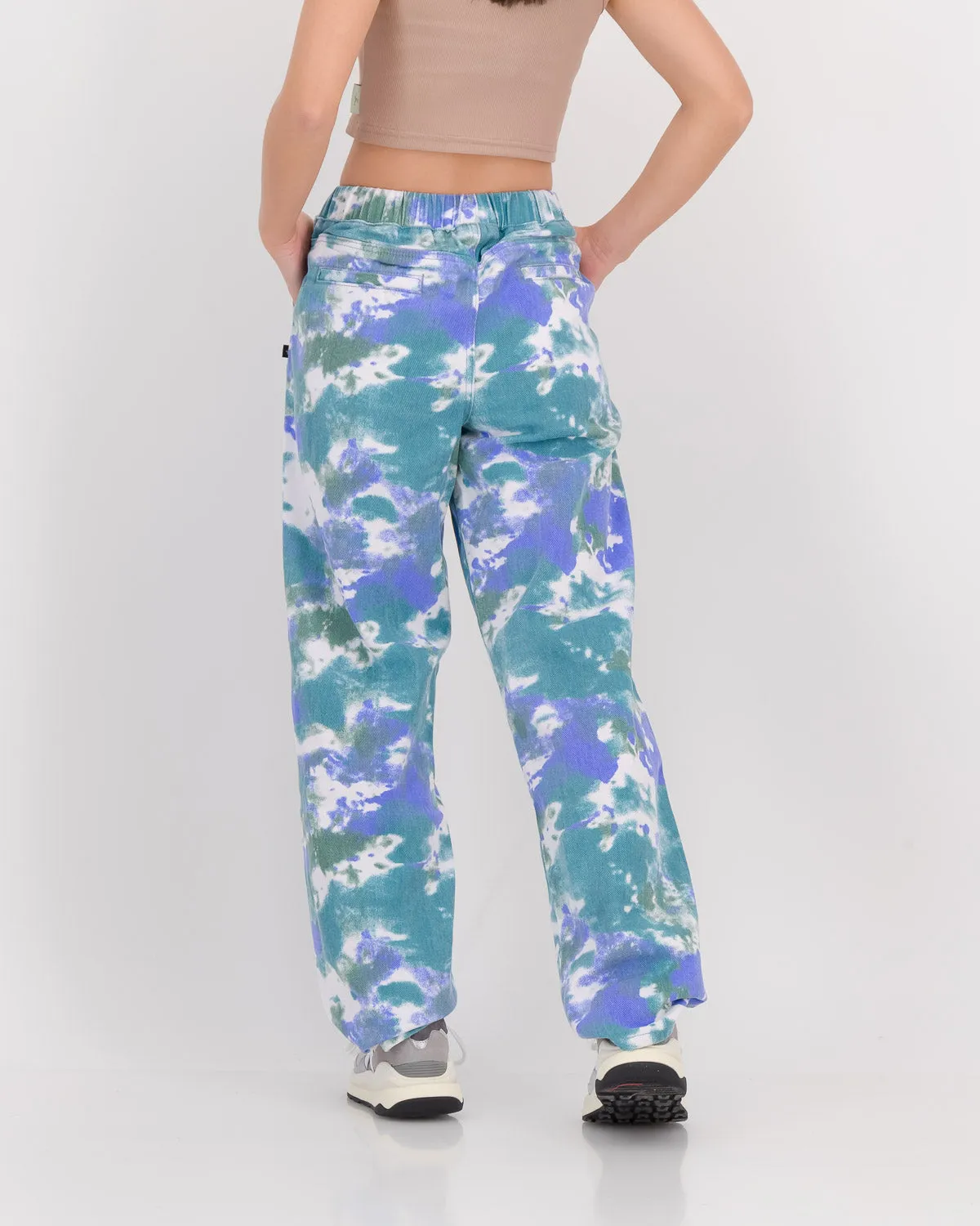 SOL SOL - Tie Dye Relaxed Pant - Green