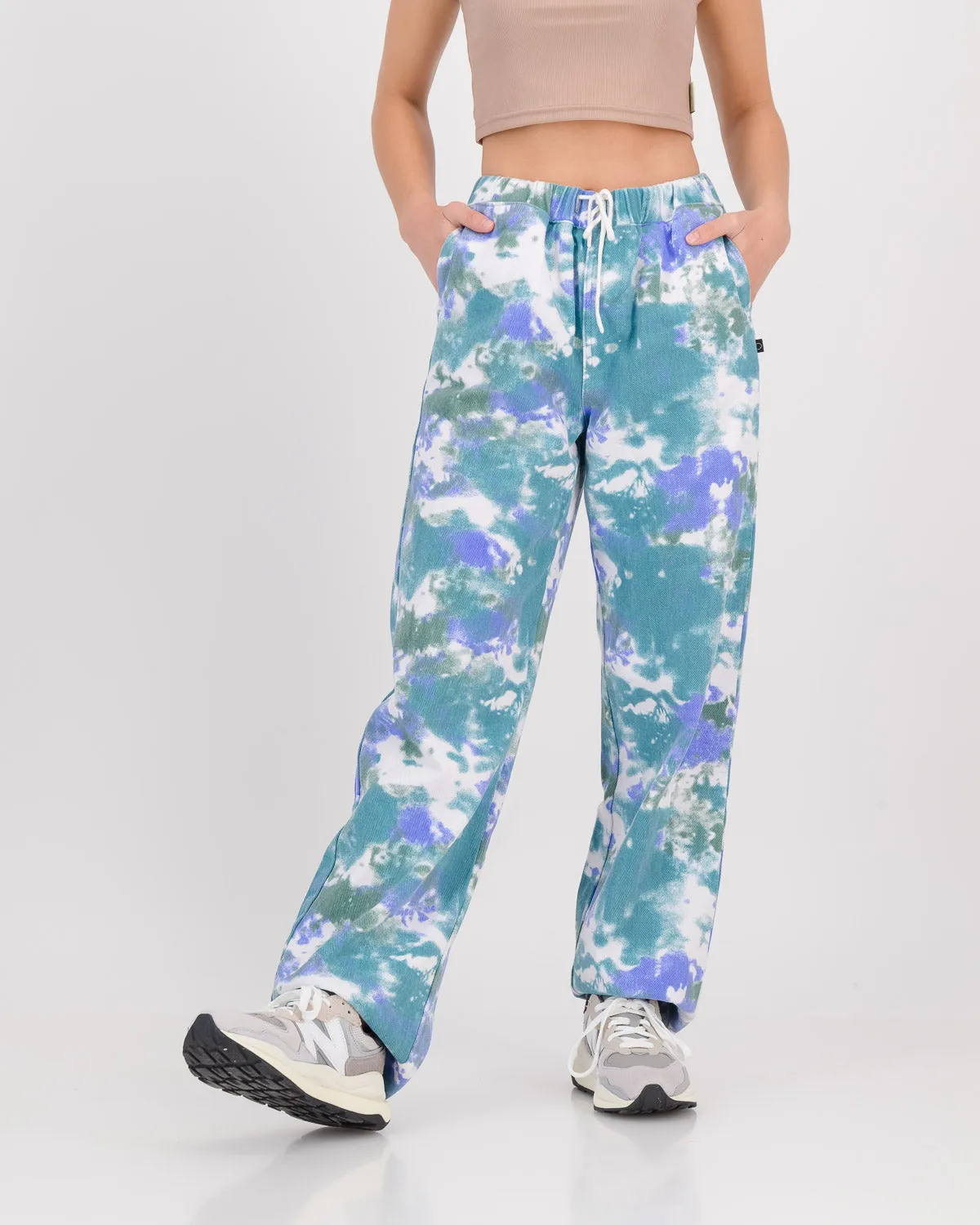 SOL SOL - Tie Dye Relaxed Pant - Green