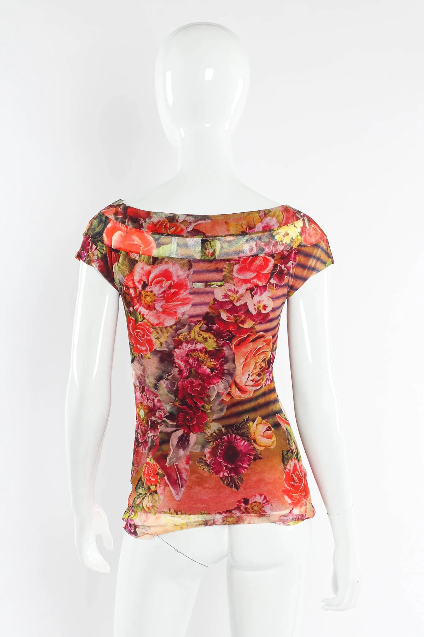 Soleil Floral Bloom Mesh Top