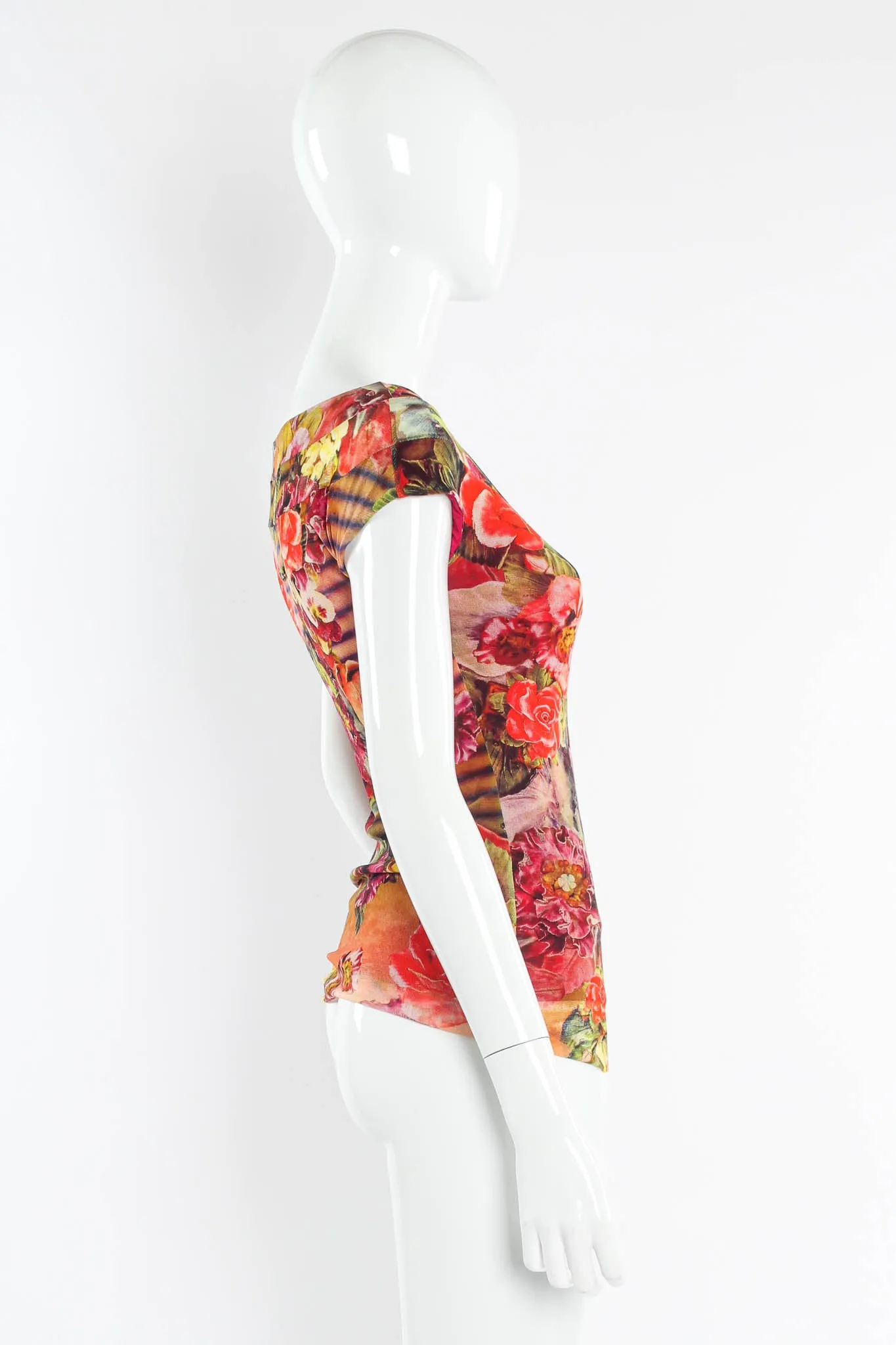 Soleil Floral Bloom Mesh Top