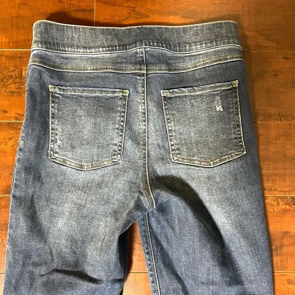 SPANX Denim Leggings Pants High Rise Blue Jean Size Medium