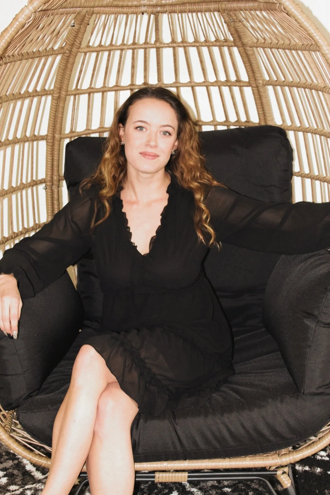 Spellman Black Long Sleeve Dress