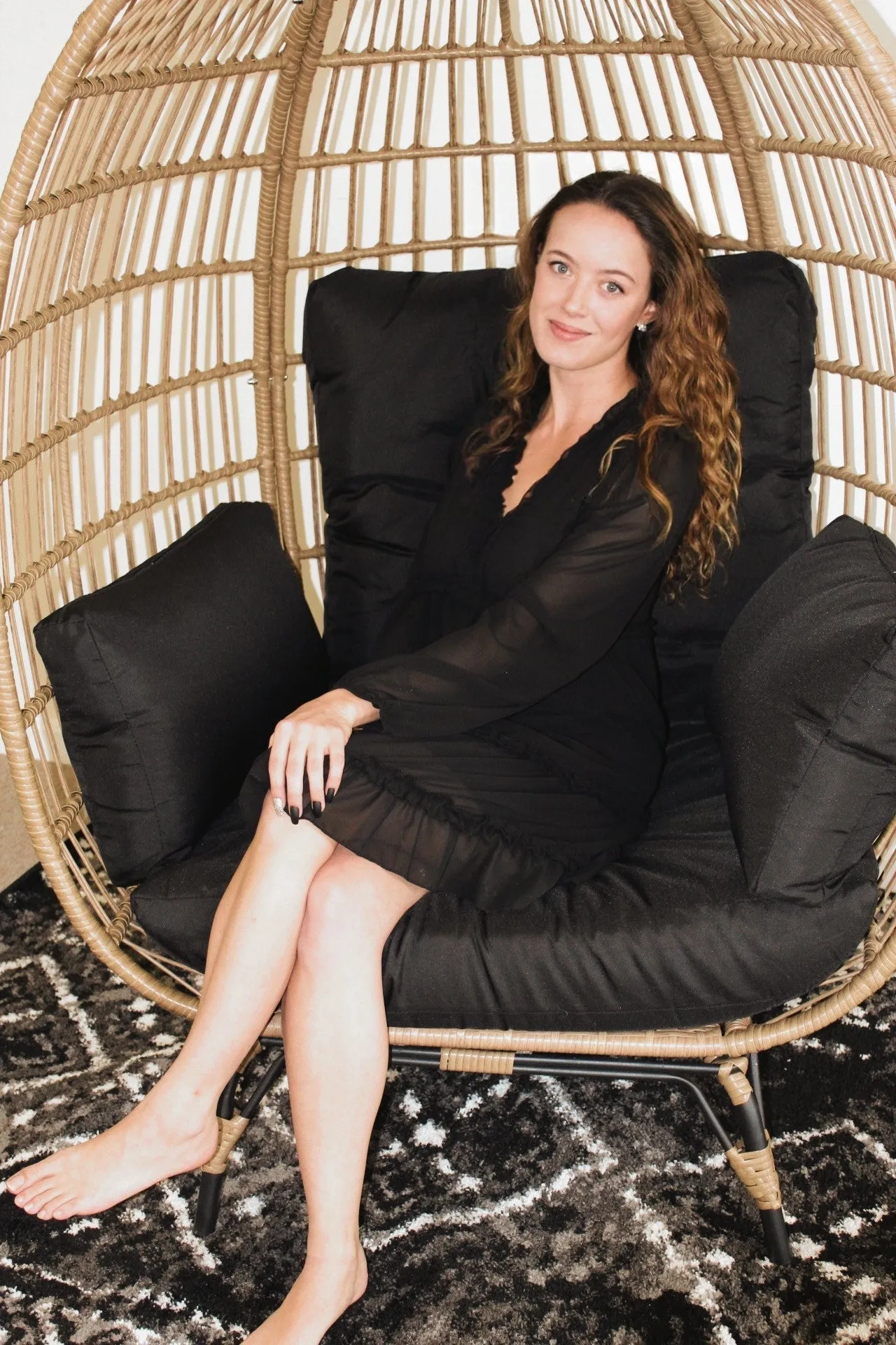 Spellman Black Long Sleeve Dress