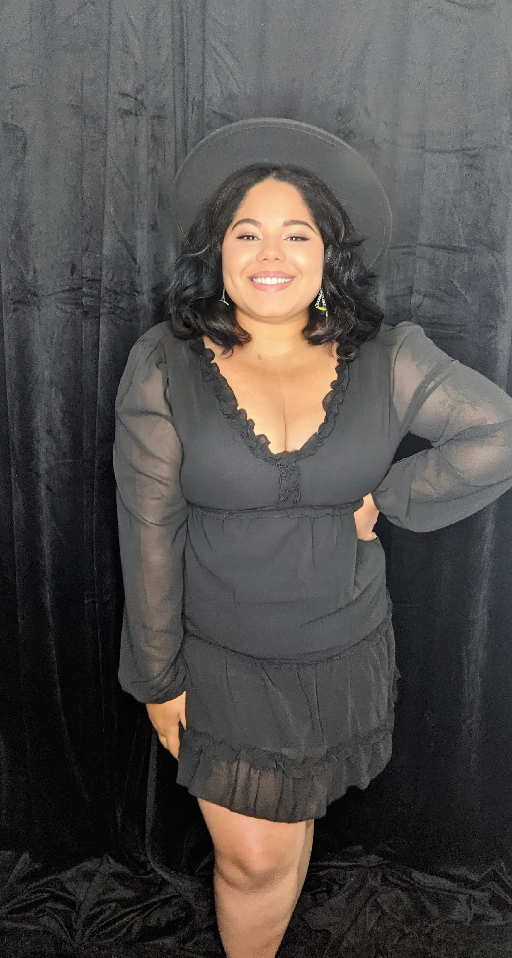 Spellman Black Long Sleeve Dress