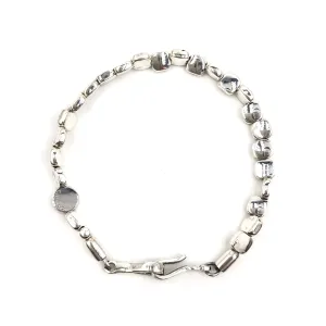 Square Round Silver Bracelet