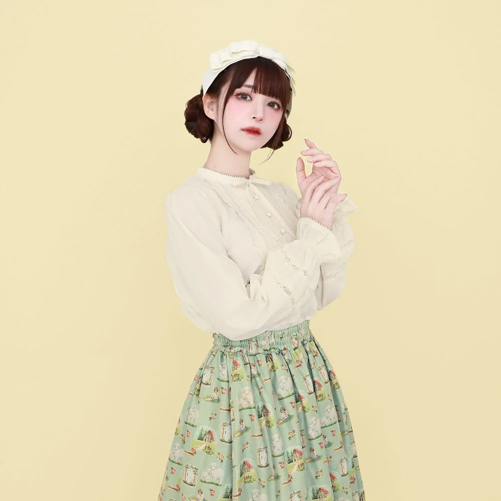 Stand Collar Pullover Blouse