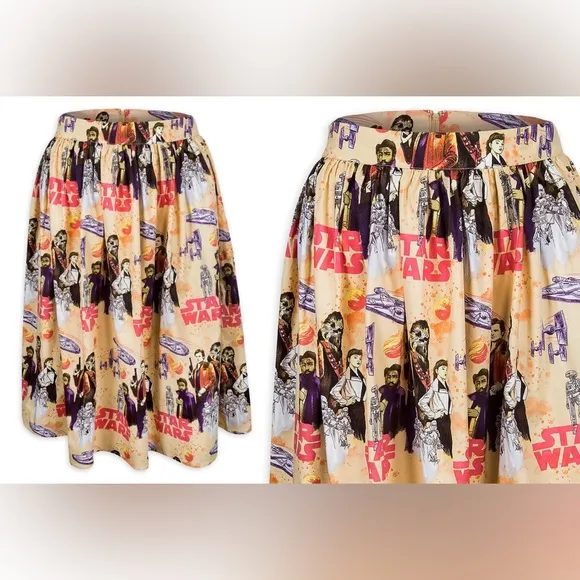 Star Wars x Her Universe Solo A Star Wars Story Retro Print Circle Skirt-Size 2X