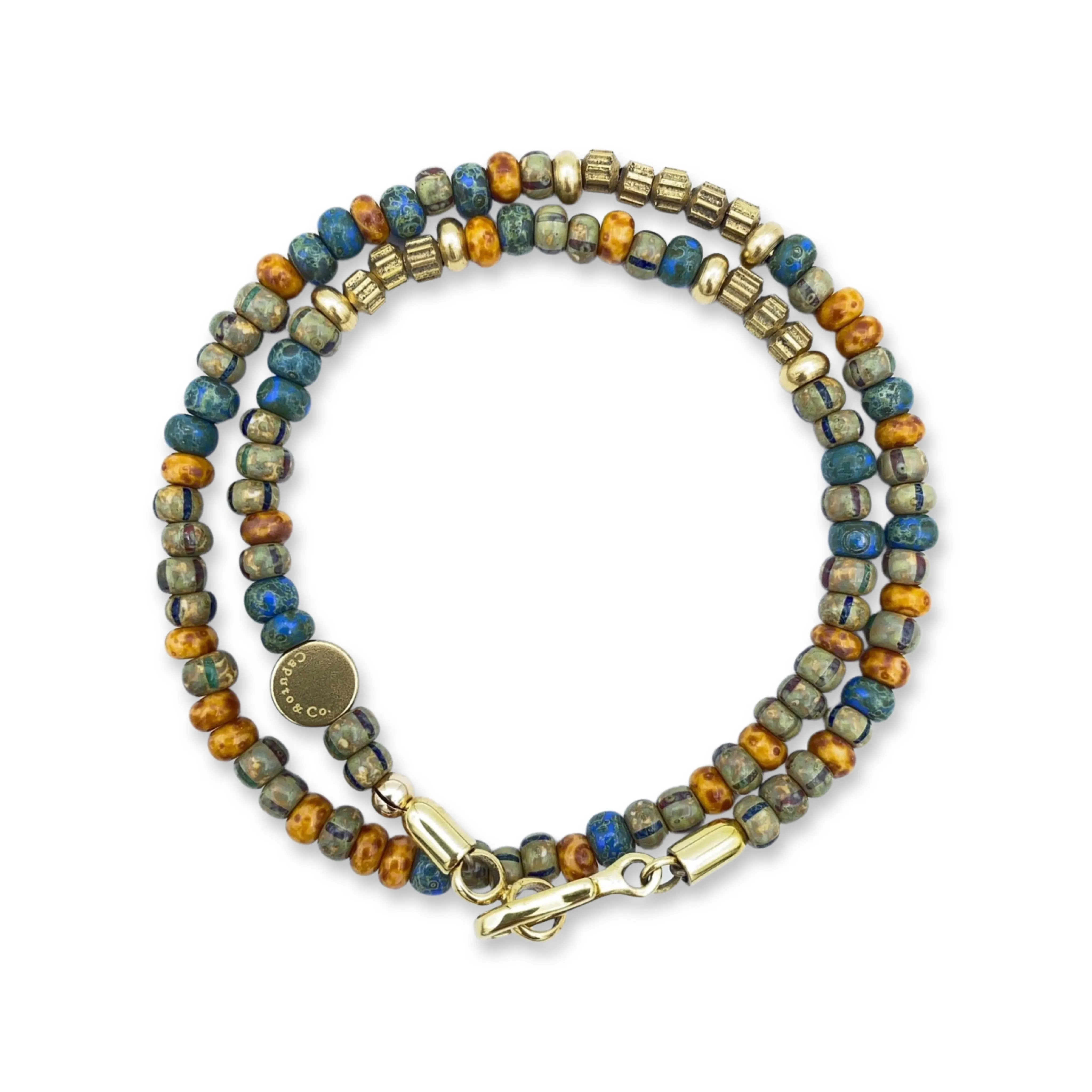 Striped Picasso Bead Bracelet