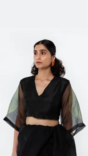 Studio Medium   I   Shibori Bonne EYE BLOUSE - BLACKPOLB 71