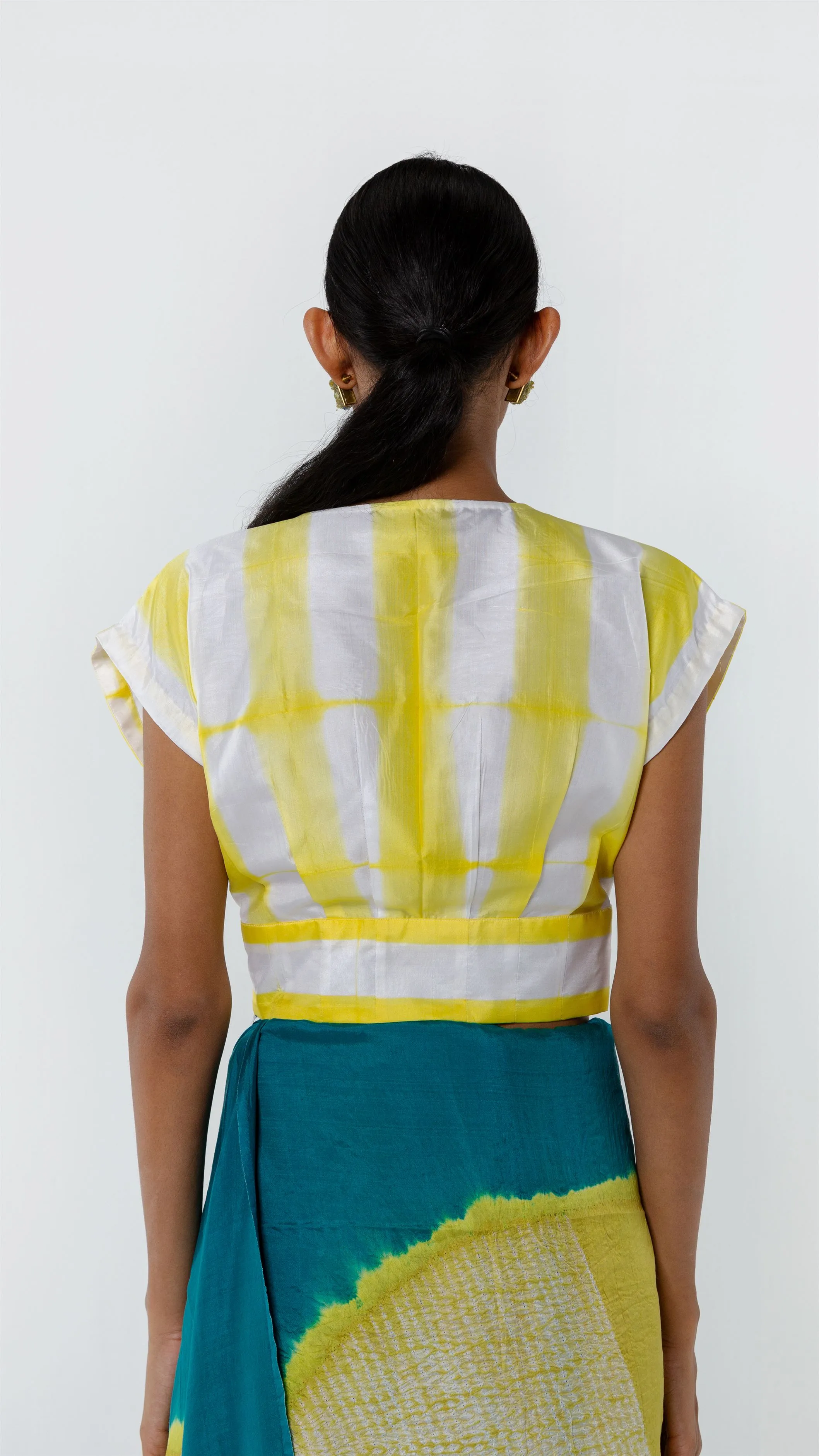 Studio Medium   I   Shibori Pauillac ITAJIME BLOUSE - YELLOWPOLB 74