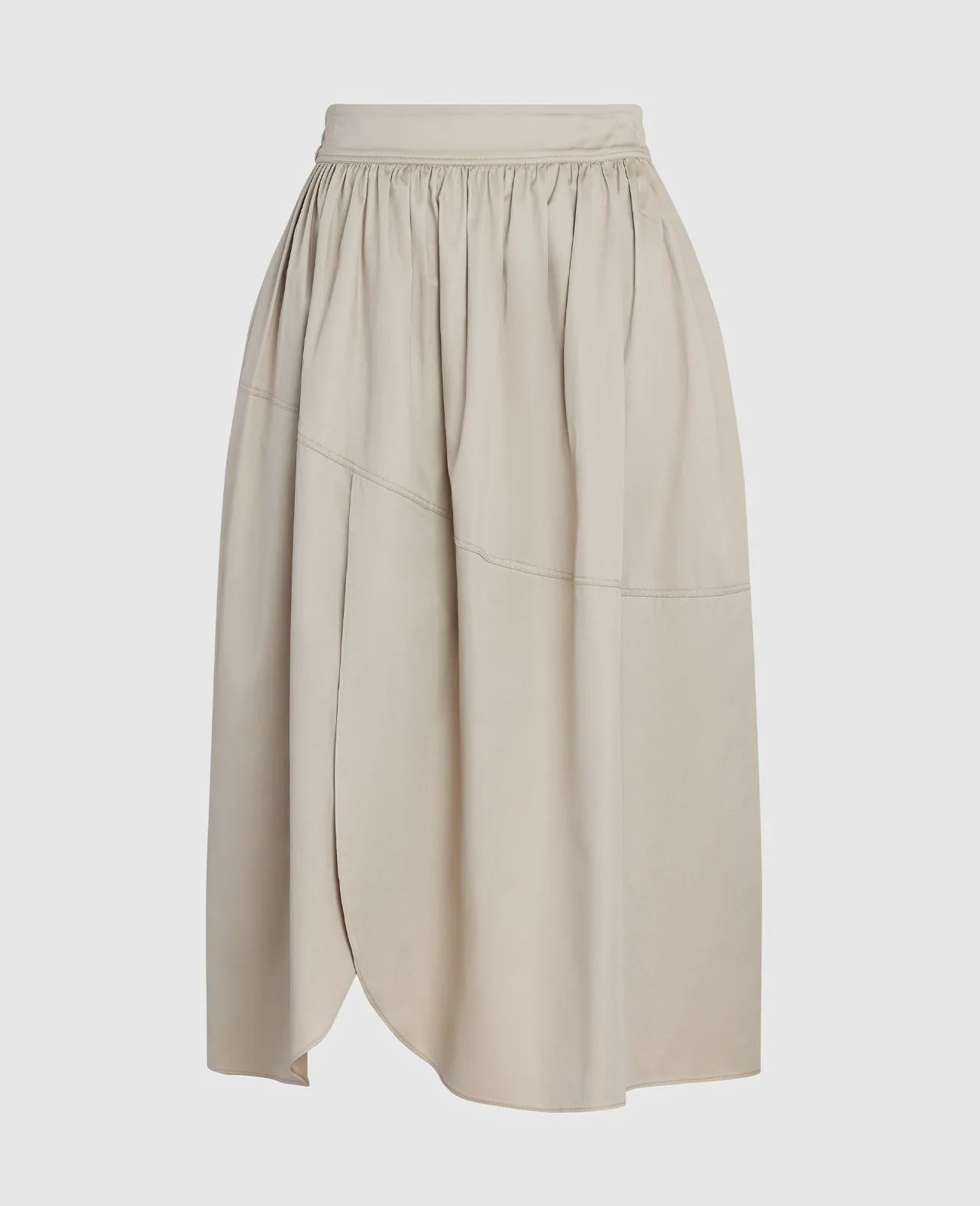 Supima Poplin Tulip Skirt