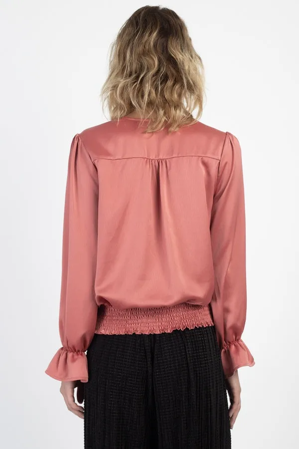 Surplice Wrap Front Top