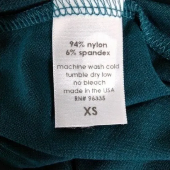 Susana Monaco Tie Mini Swing Dress Pine Needle Teal Size XS