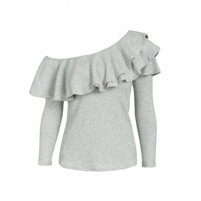 Sweet Wishes Slim Fit Knitted Blouse - Pink