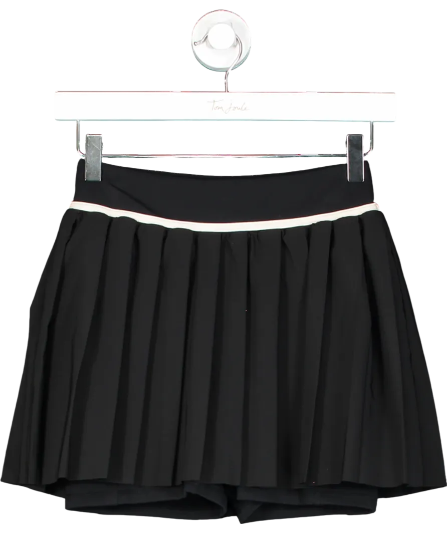 T/ALA Dayflex Pleated Tennis Skort - Shadow Black And Buttermilk UK XS