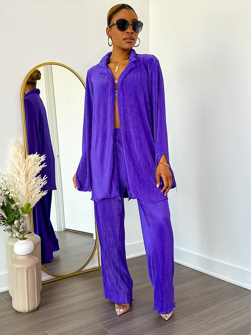 Taylor Pant Set (Purple)