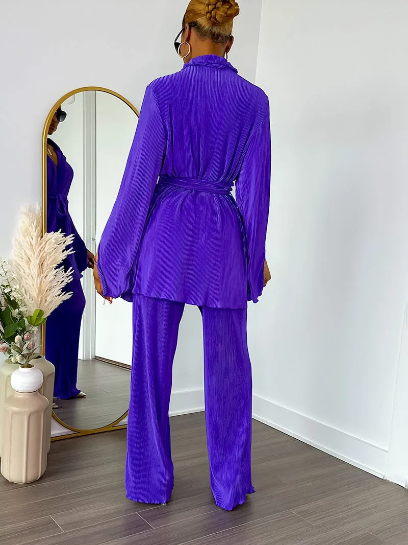 Taylor Pant Set (Purple)