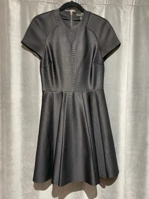 Ted Baker Black Fit and Flare Short Sleeve Dress