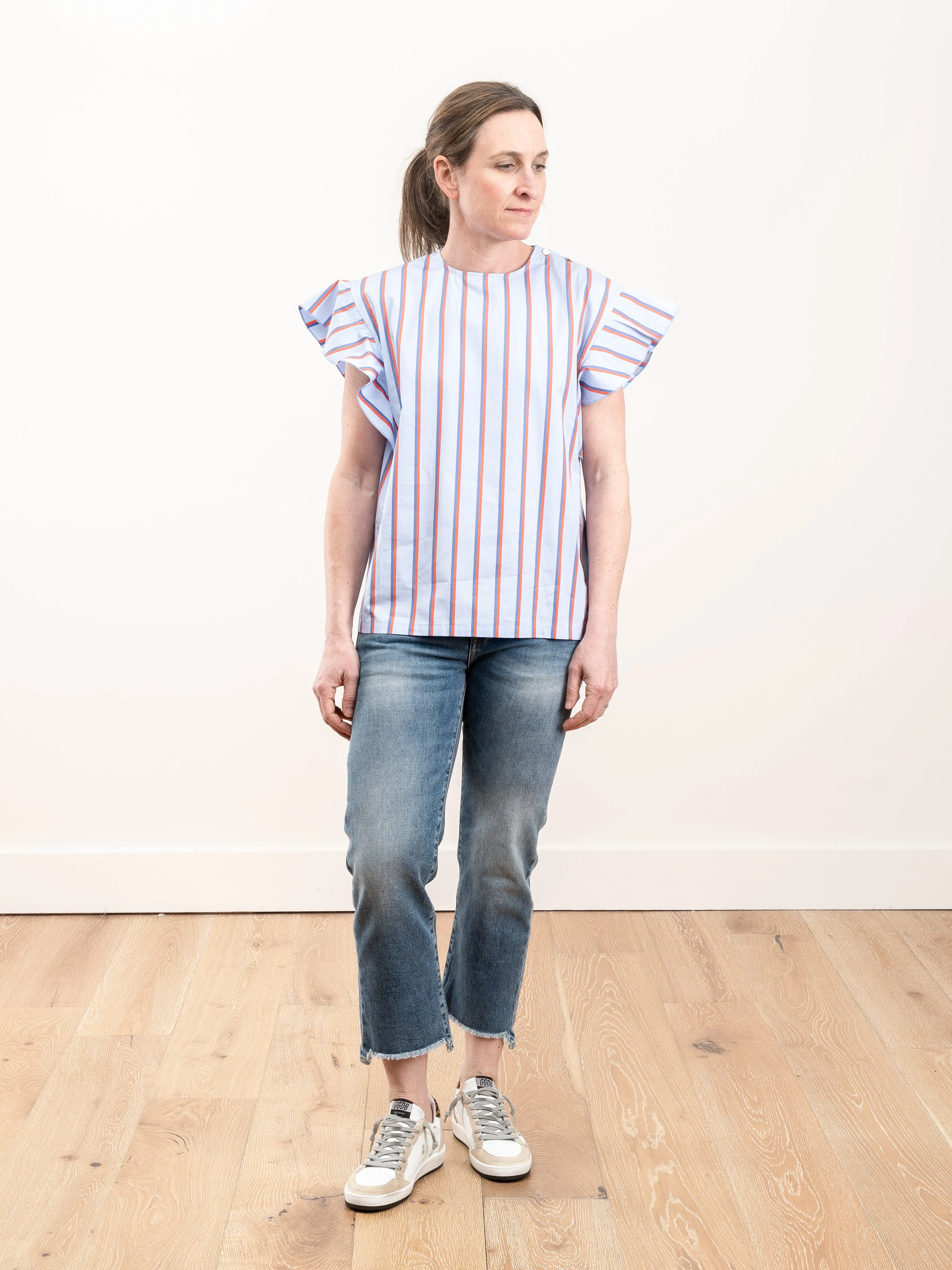 the alix top - light blue