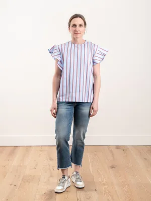 the alix top - light blue