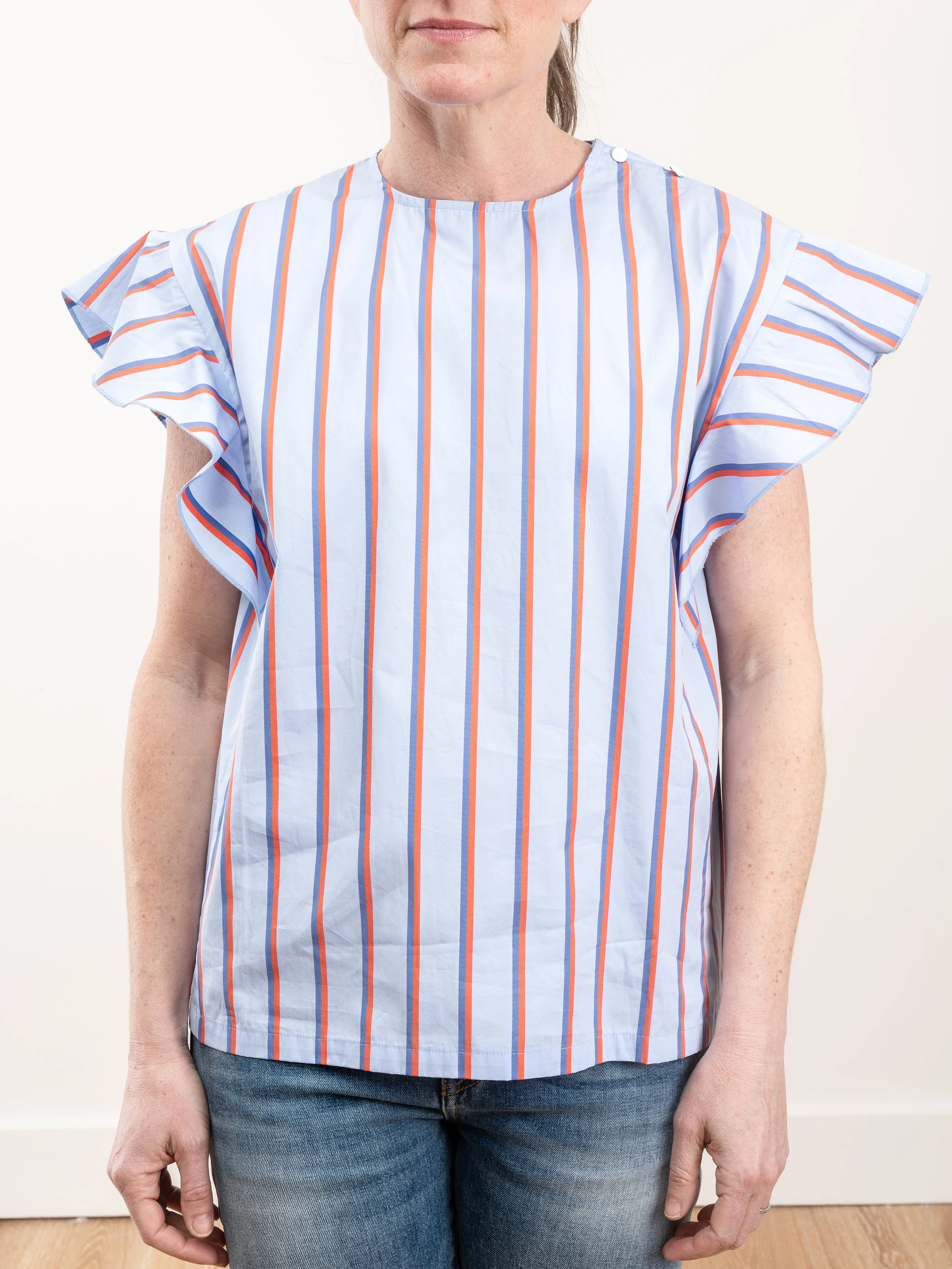 the alix top - light blue