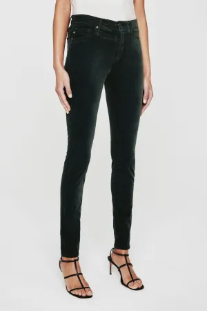 The Farrah Skinny in Village Pine Velvet