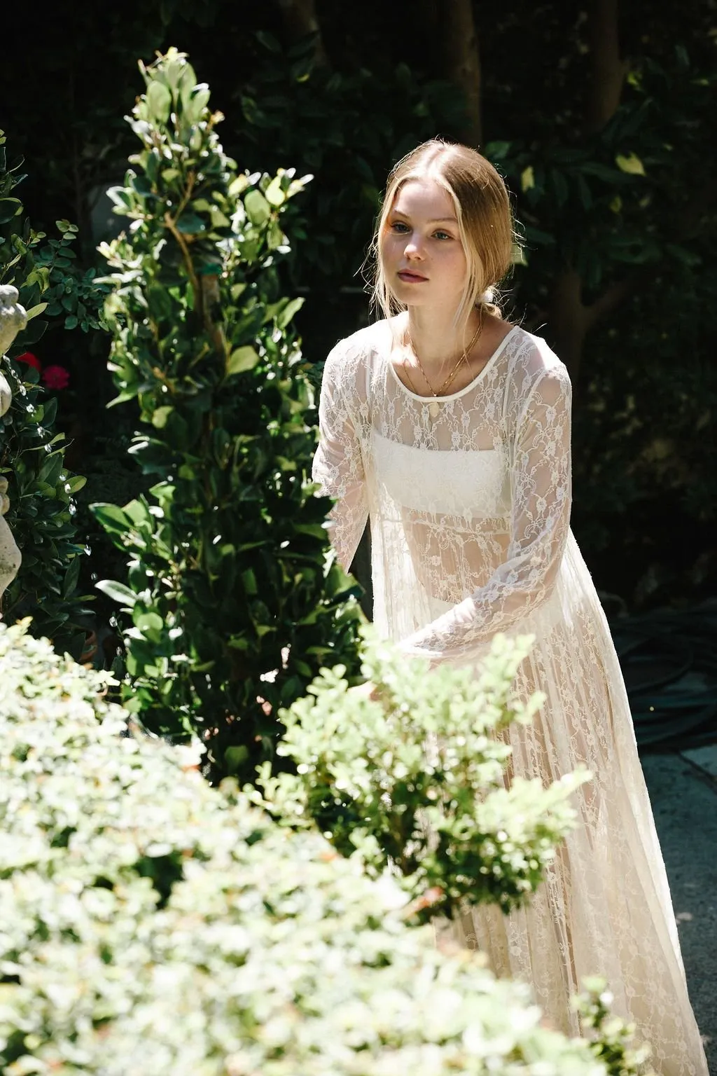 The Lily Lace Dress- Cream