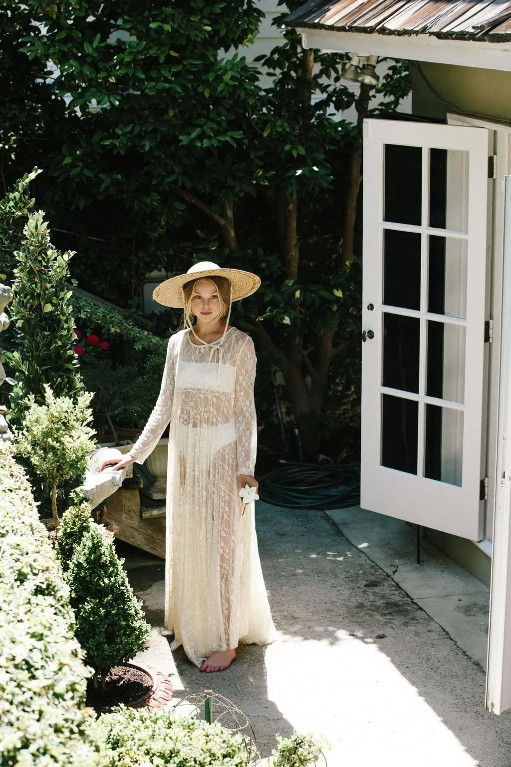 The Lily Lace Dress- Cream