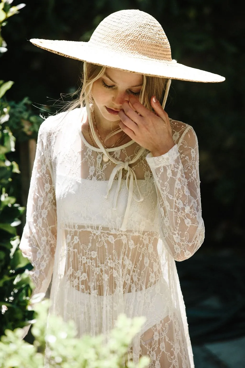 The Lily Lace Dress- Cream