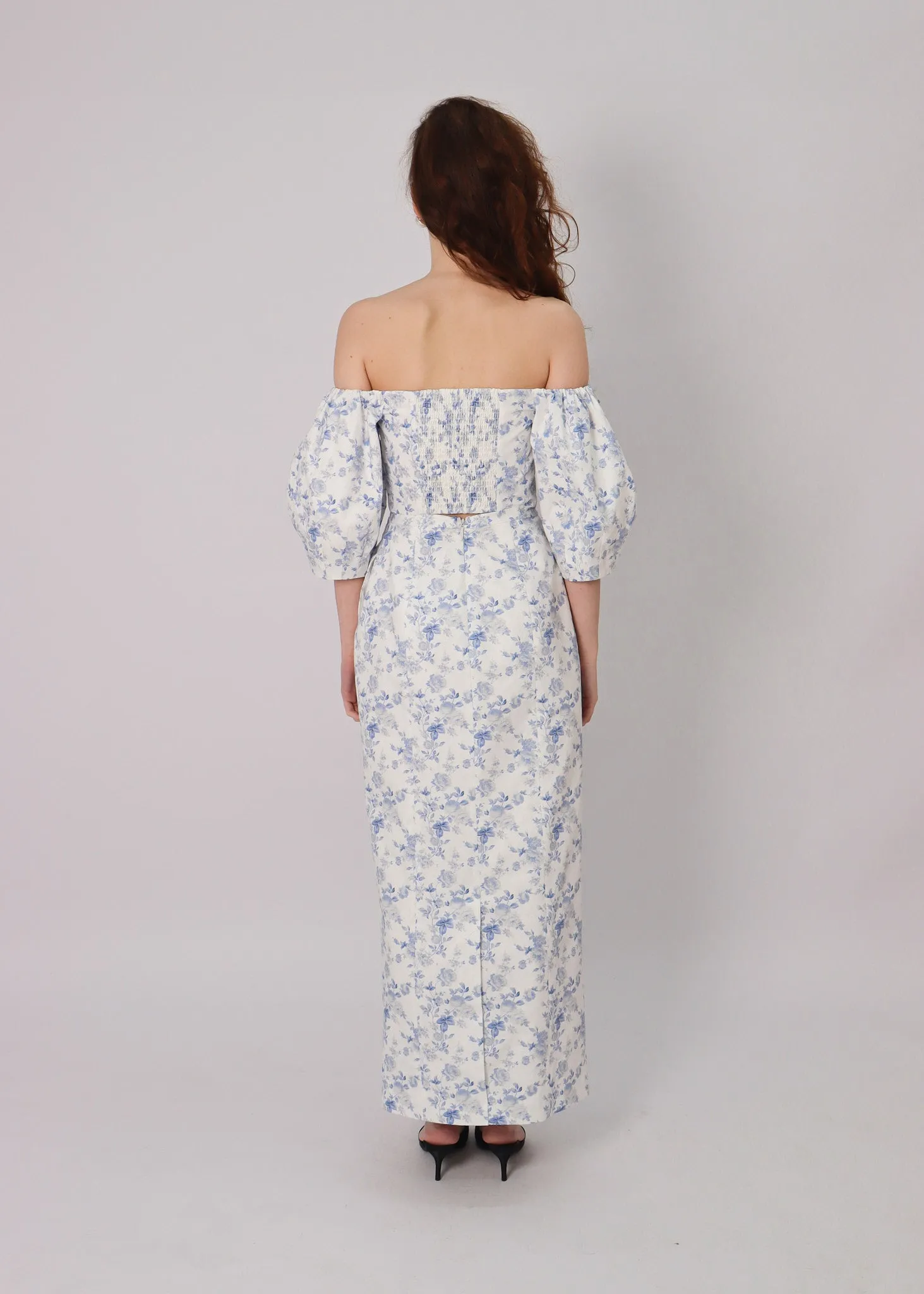 The Tulip Midi Skirt in Mermaids Shore