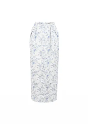 The Tulip Midi Skirt in Mermaids Shore