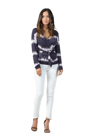 Tie Dye Wrap Top