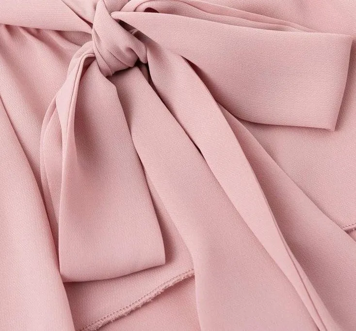 Timeless Ruffle Blouse - Nude Pink