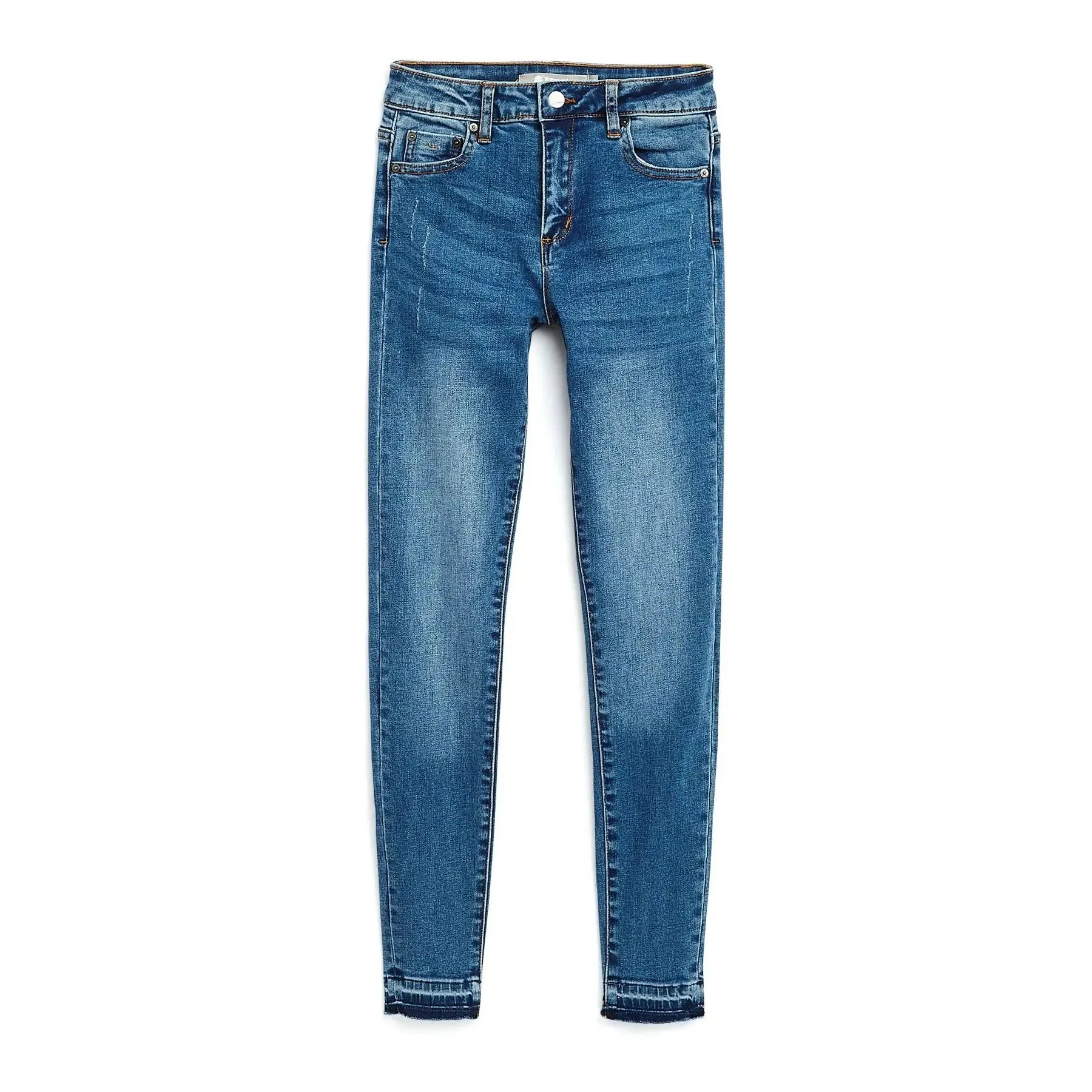 Tractr Girls Nina High Rise Release Hew Skinny - Indigo