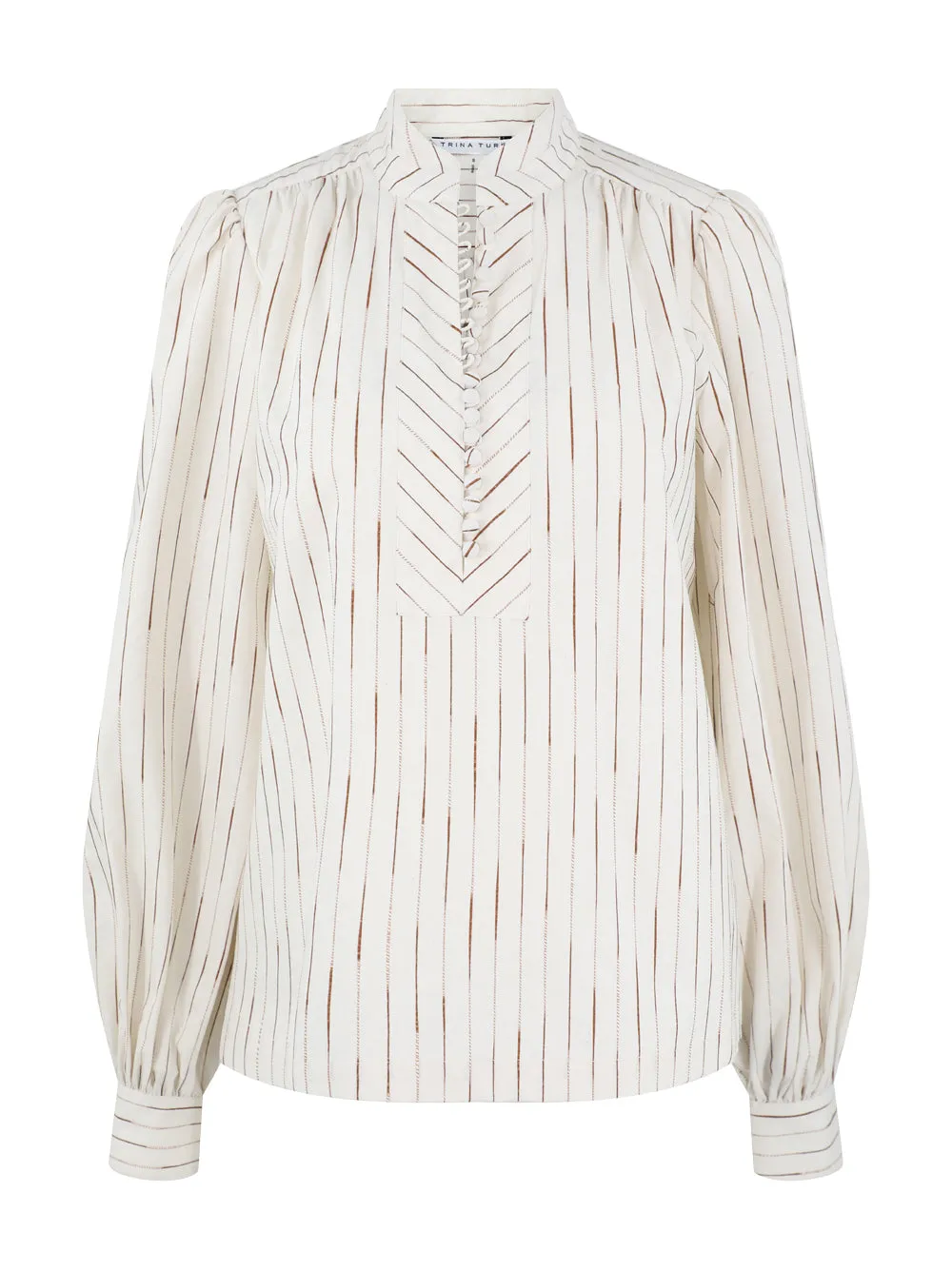 Trina Turk Sisi Top in White/Camel
