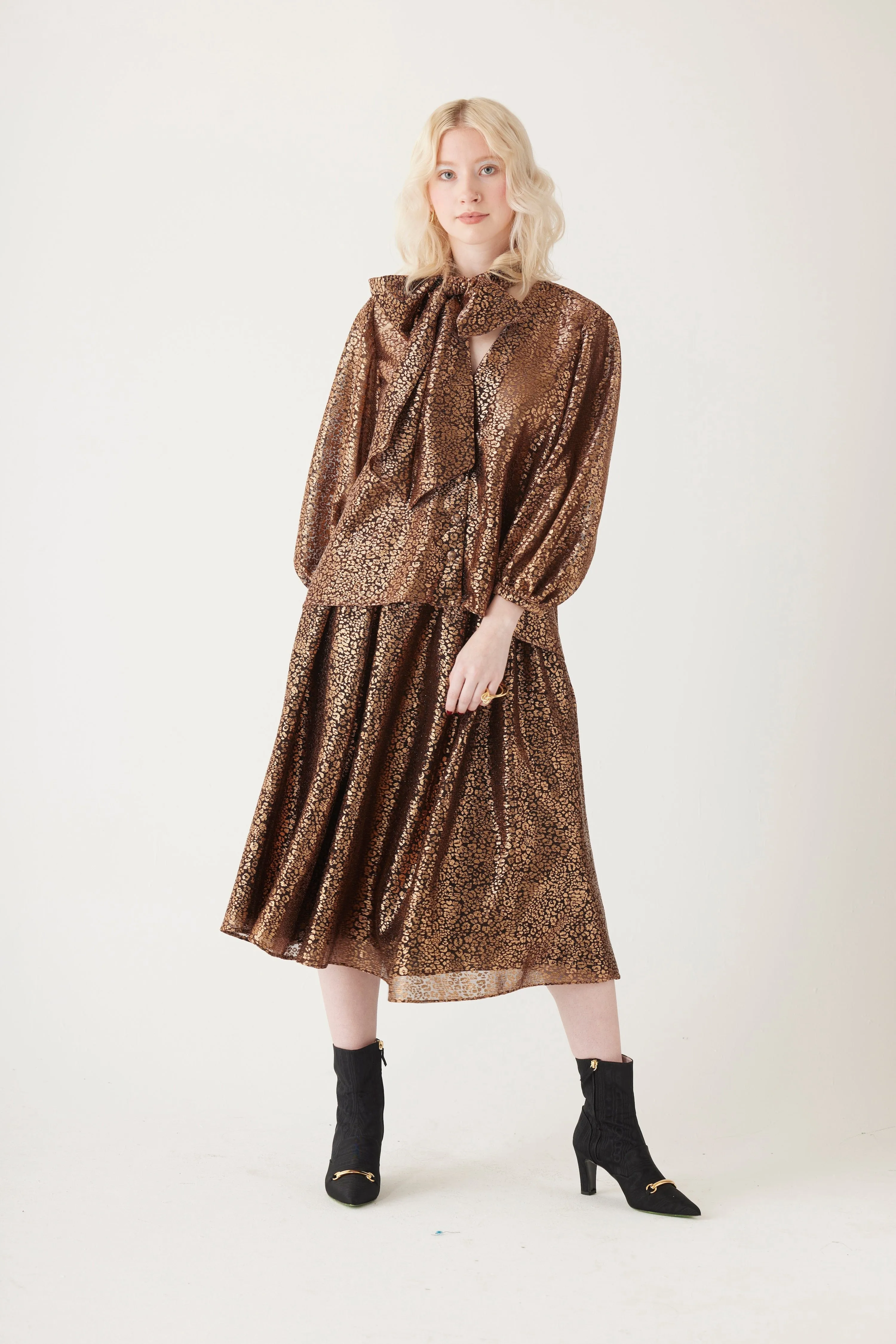 Trish Blouse in Metallic
